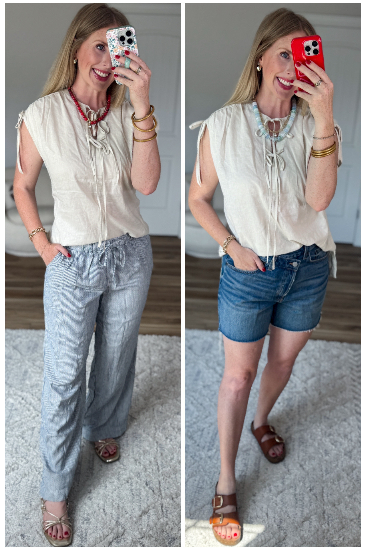 2 ways to style this tie top from Walmart!

#LTKootd #LTKmomlife