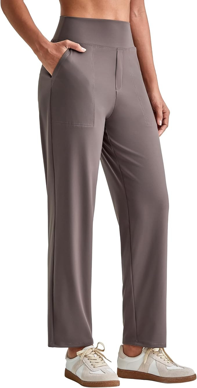 G4Free ShiftReady Women's Ankle Dress Yoga Pants Work Casual Travel Trouser | Amazon (US)