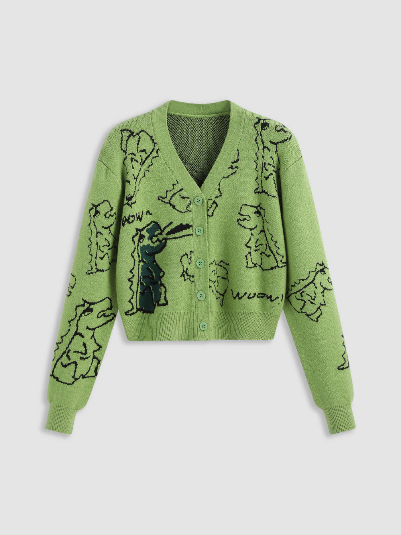 Dinosaur Pattern Cardigan | Cider