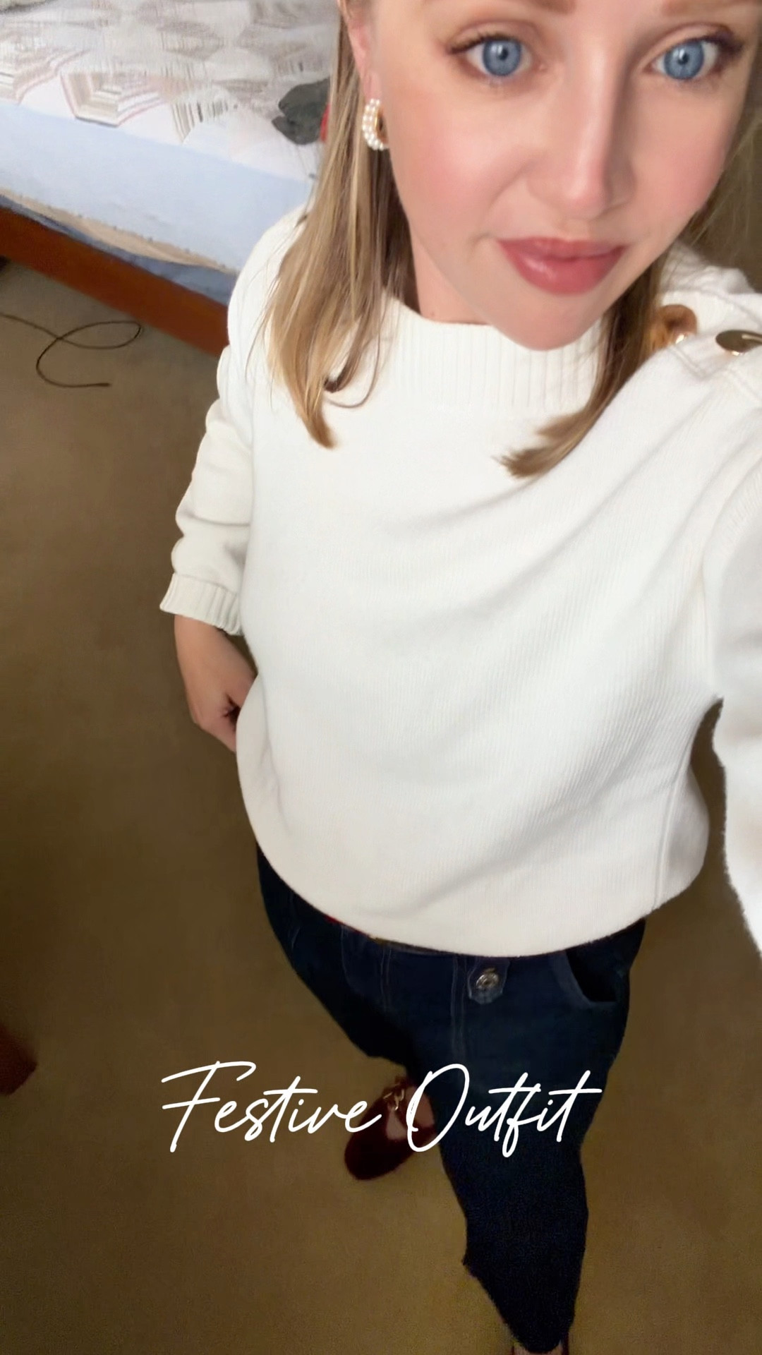 Love these dark wash utility jeans as a dressy jean option! Petite sized and fit tts. Paired with red velvet Mary Jane’s. 

Holiday outfit, Black Friday, petite, utility jeans, Christmas outfit, red accessories 

#LTKPetite #LTKCyberWeek #LTKHoliday