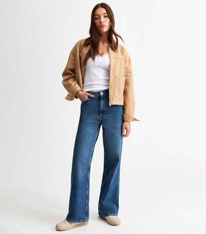 Blue Adalae High-Waist Wide Leg Jeans
						
						Add to Saved Items
						Remove from Saved Ite... | New Look (UK)