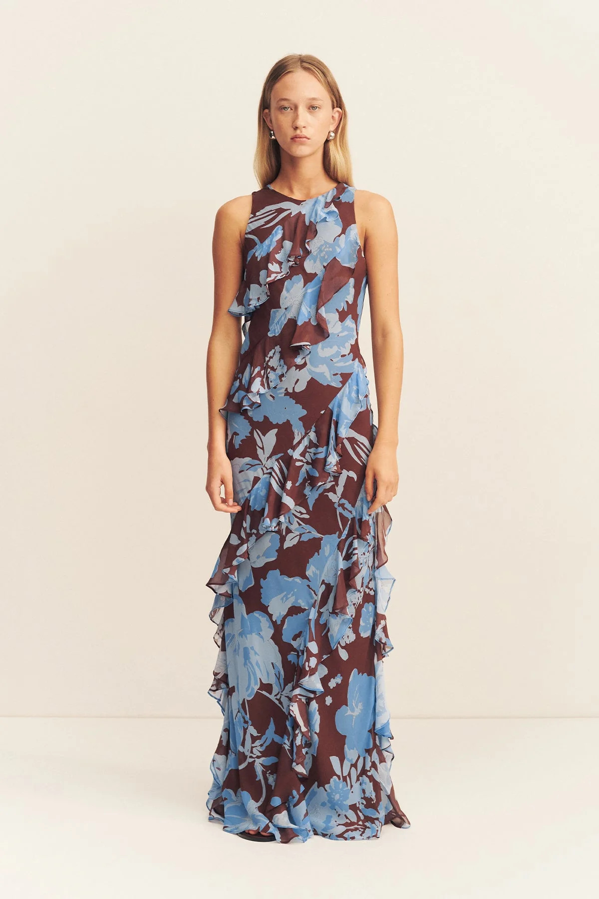 Olson Ruffle Maxi Dress | Arcadian Floral | Dresses | Shona Joy | Shona Joy