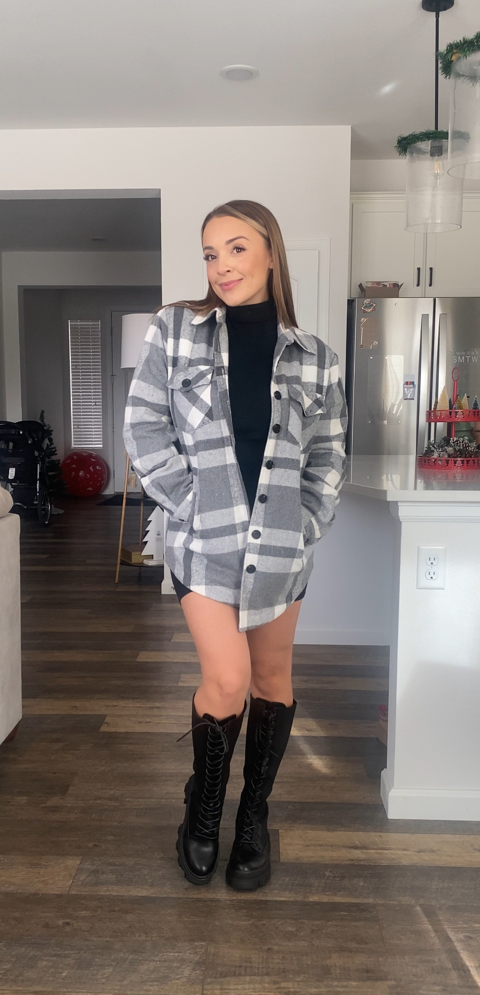 Fall outfit idea

Black Dress - Sweater dress - Flannel Jacket - Combat Boots

#LTKstyletip #LTKfindsunder100 #LTKfindsunder50