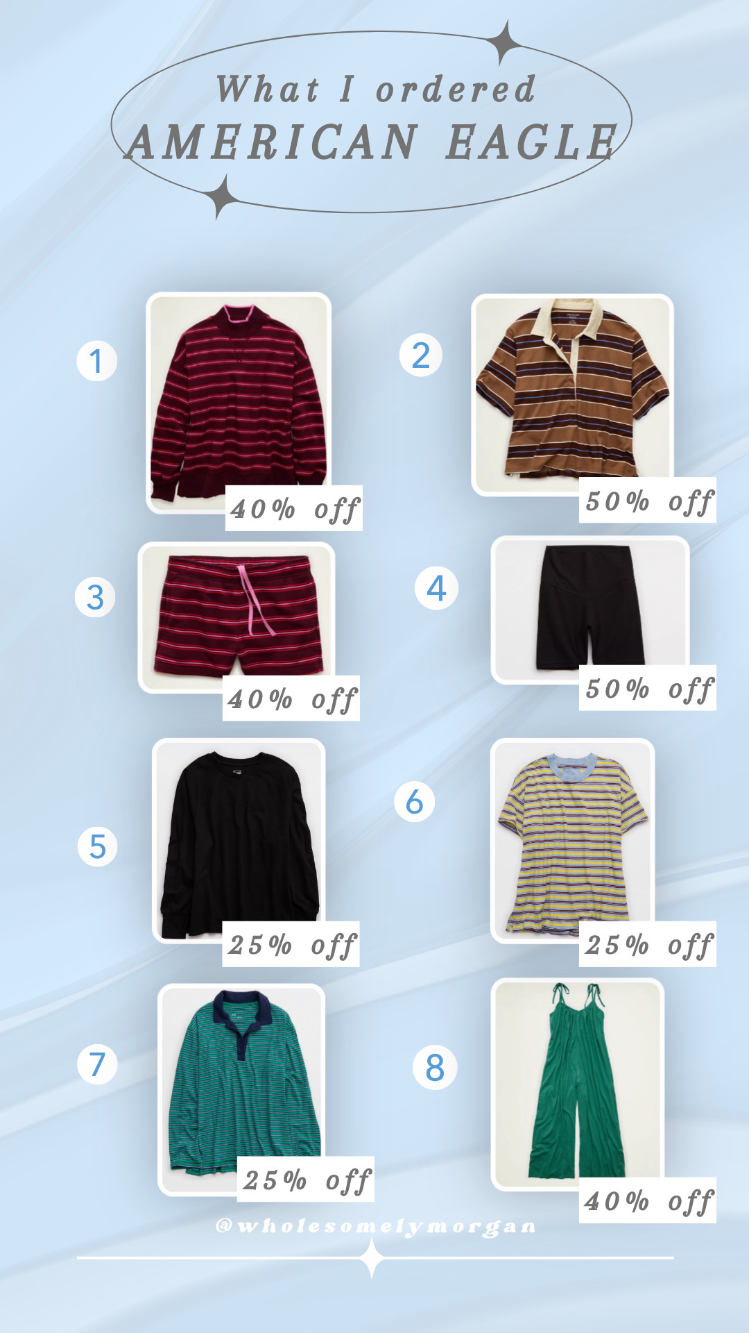 What I ordered at American Eagle all on sale! 😇


fall outfits women, haul, ootd, comfy sets, Morgan Hancock 

 #LTKgrwm #LTKootd #LTKSaleAlert