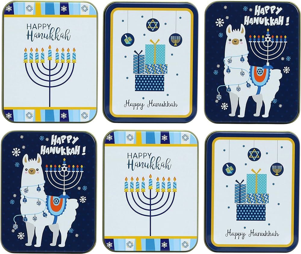 Iconikal Gift Card Tins, Hanukkah, 6-Pack | Amazon (US)