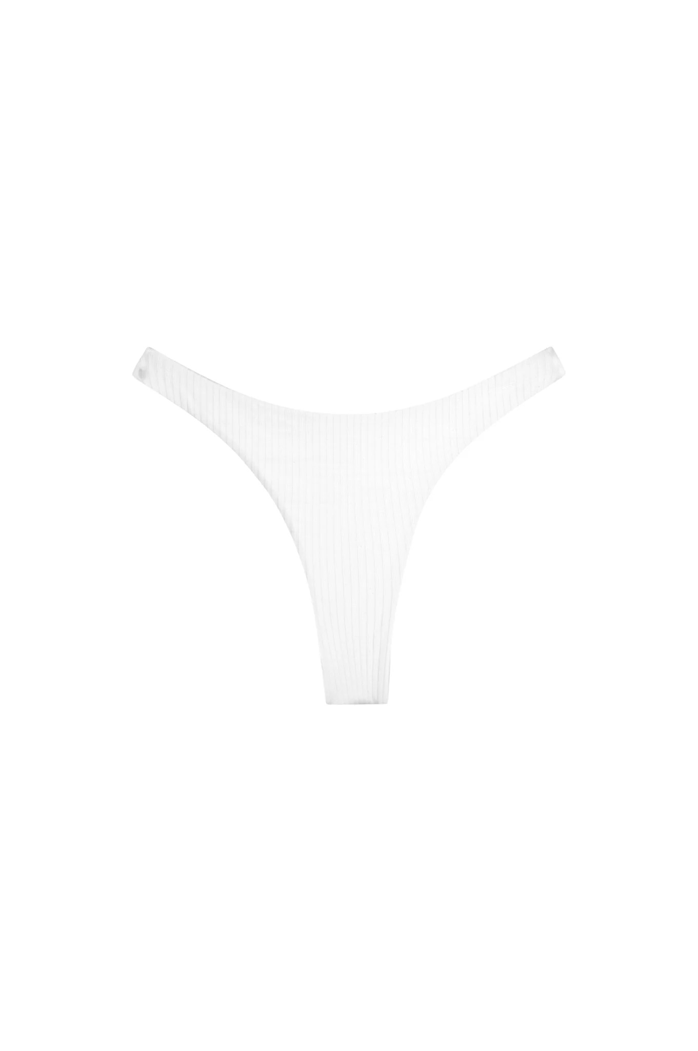 Tamarama Bottom - White Rib | Monday Swimwear