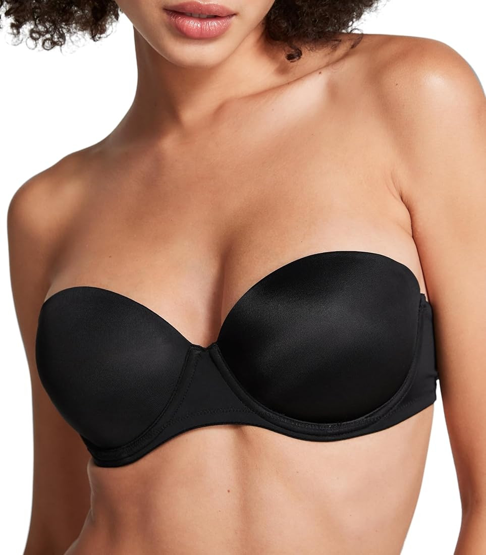 Victoria's Secret Pink Strapless Push Up Bra, Wear Everywhere, Bras for Women (32A-38DD) | Amazon (US)