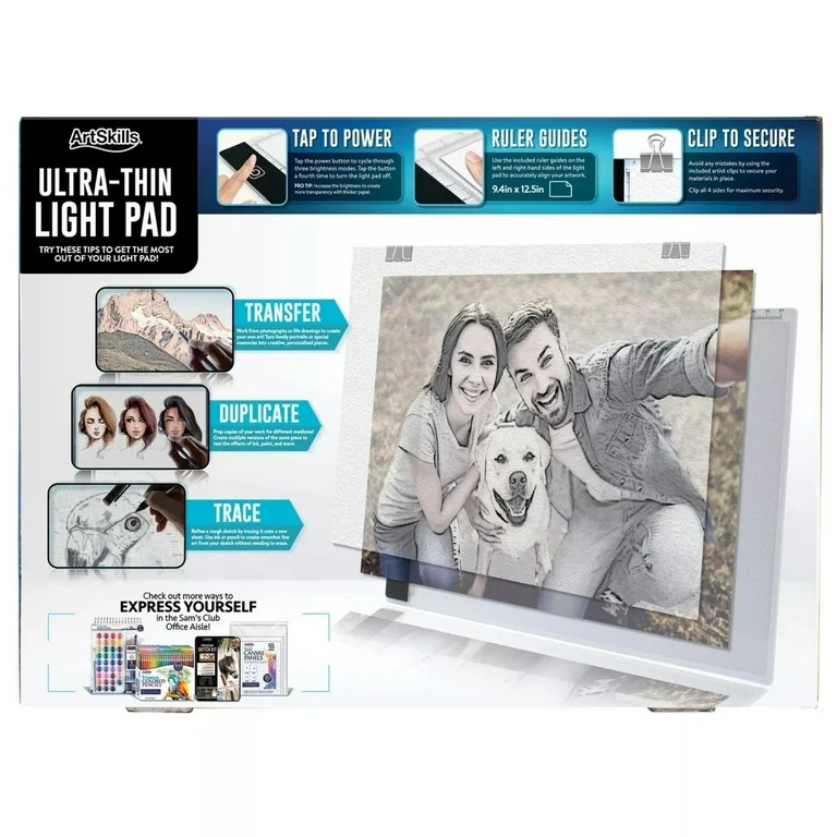 ArtSkills Ultra-Thin LED Light Pad for Tracing and Drawing - Walmart.com | Walmart (US)