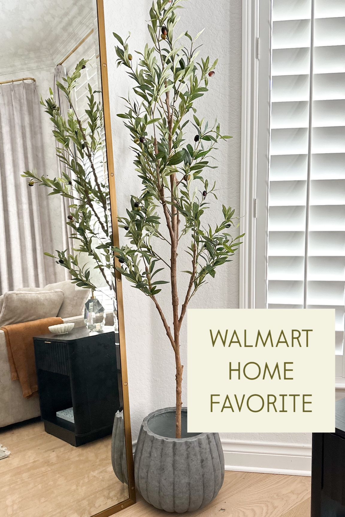 Y’all I am so thrilled to be partnering with @walmart and share my newest addition to my home. #walmartpartner #walmartfinds

How gorgeous is this fluted planter? It is concrete and has been on my wish list for forever. I’m happy to report that it is even better in person than I expected! Also- this 6 foot olive tree totally exceeded my expectations. It looks beautiful in my room. Comment SHOP for links.

#LTKOver40 #LTKHome #LTKSeasonal