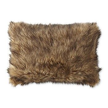 Fieldcrest Luxury Faux Fur Lumbar Pillow | JCPenney