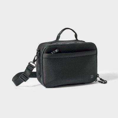 Faux Neoprene Lunch Tote - All In Motion™️Black: Zippered Recycled Polyester Bag | Target