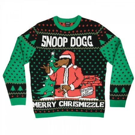 Snoop Dogg Merry Chrismizzle Ugly Christmas Sweater-Medium | Walmart (US)
