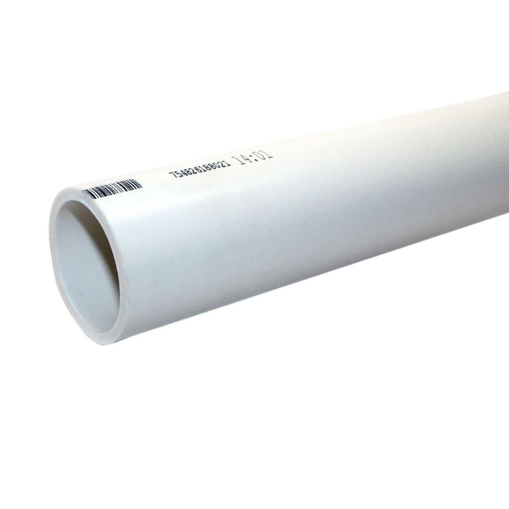 JM EAGLE 1/2 in. x 10 ft. 600-PSI Schedule 40 PVC Plain End Pipe-530048 - The Home Depot | The Home Depot