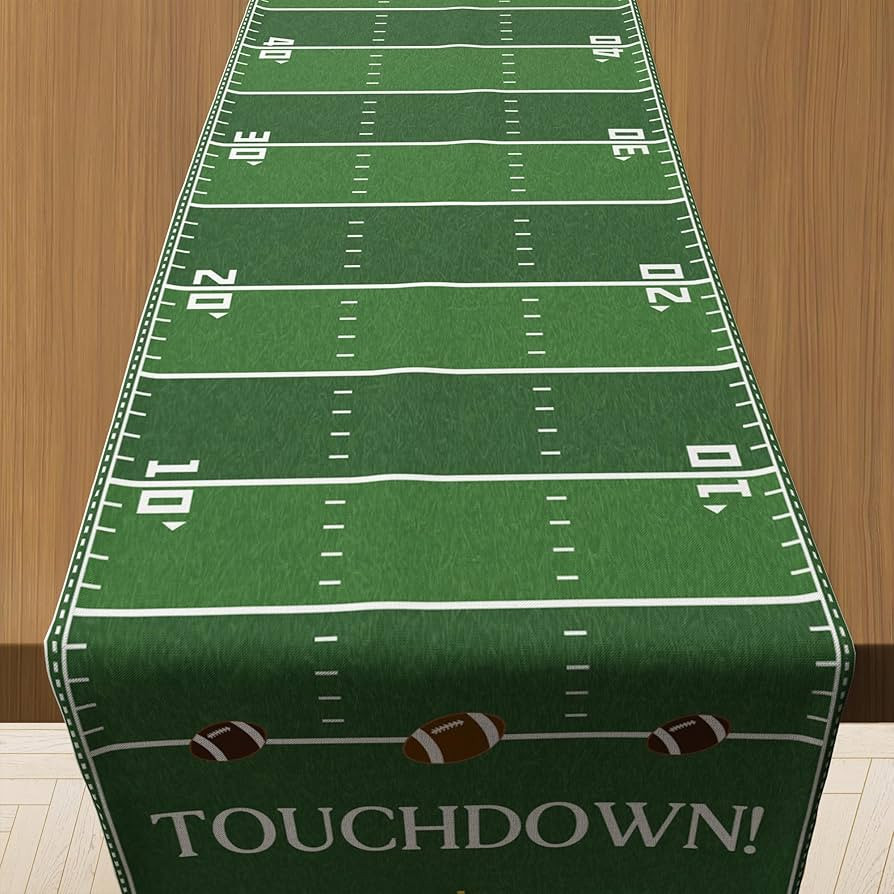 OHOME Football Party Decorations for Super Game Bowl 2026 - Game Day Table Runner | Football Deco... | Amazon (US)