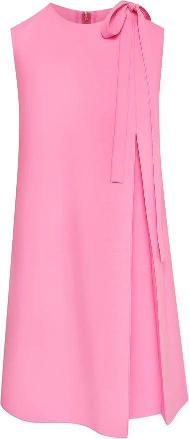 Amazon.com: Oscar de la Renta, Pleated Shoulder Sleeveless Dress | Amazon (US)