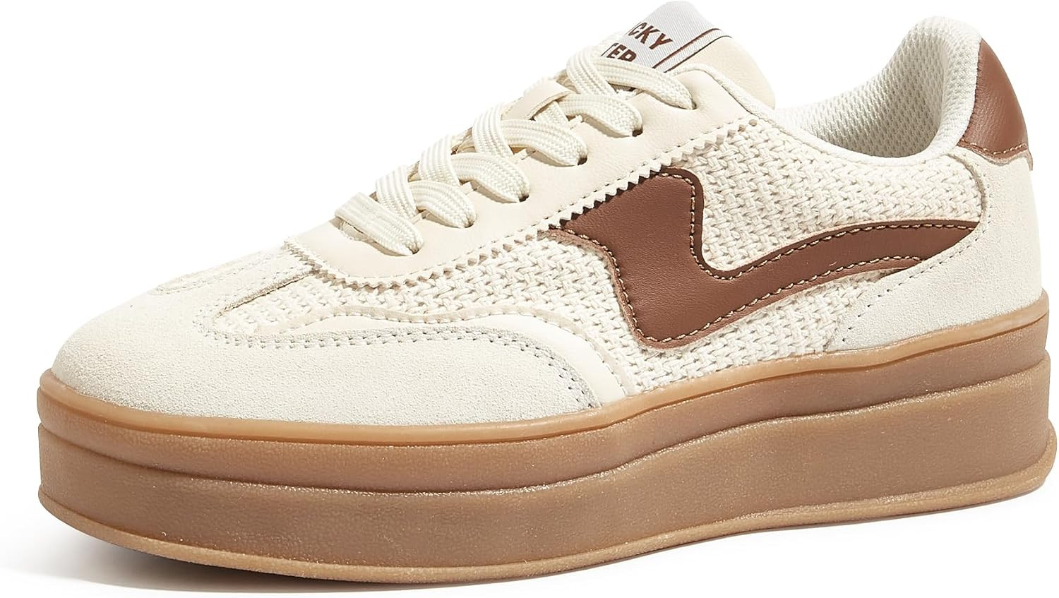 LUCKY STEP Women's Platform Fashion Sneakers Thick Sole | Amazon (US)