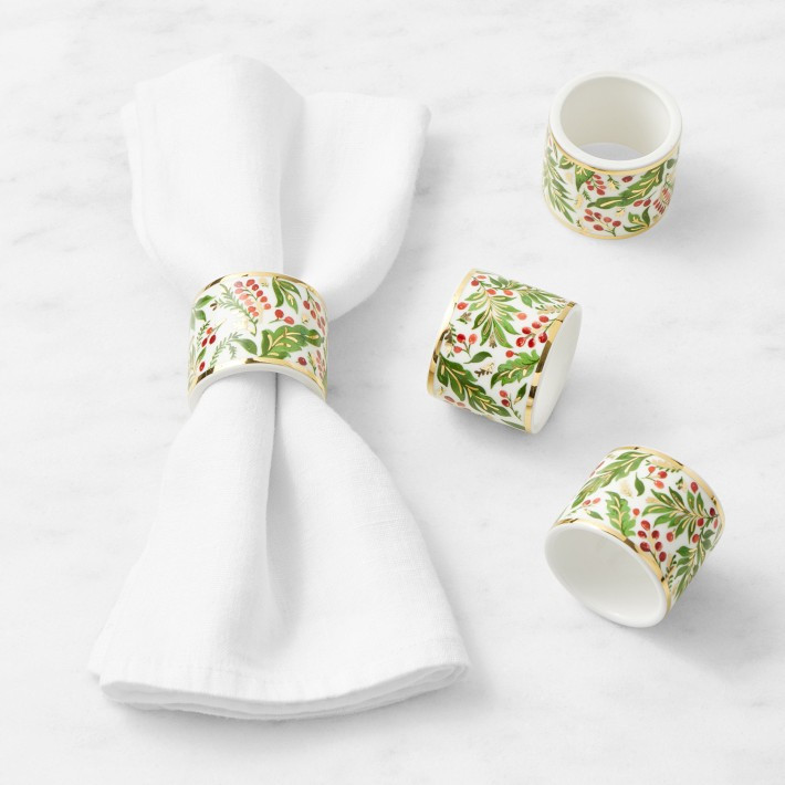 Noel Napkin Rings, Set of 4 | Williams-Sonoma