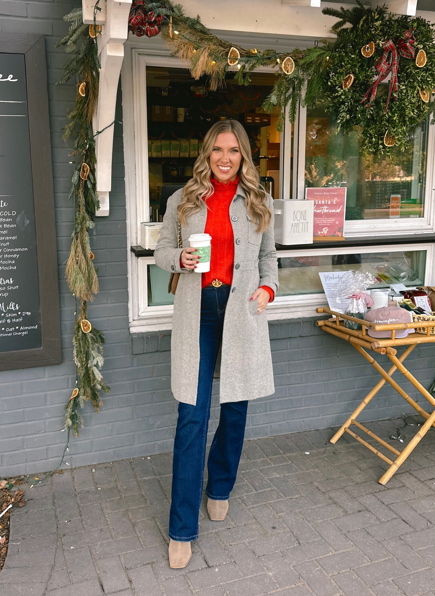 The perfect red sweater for the holidays! So soft & cozy! Fantastic quality, and a sweater that will last for years! A true classic!

Christmas outfit 
Holiday party outfit 
Holiday outfit 
Sweater 
Denim 
Jeans
Jacket
Boots 

#LTKSeasonal #LTKHoliday #LTKstyletip