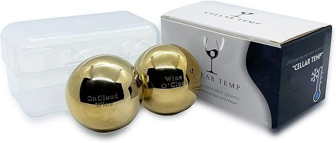 Cellar Temp | Silver or Gold Wine Chillers | Perfect Gift for Wine Lover | Wine Accessory | Great... | Amazon (US)