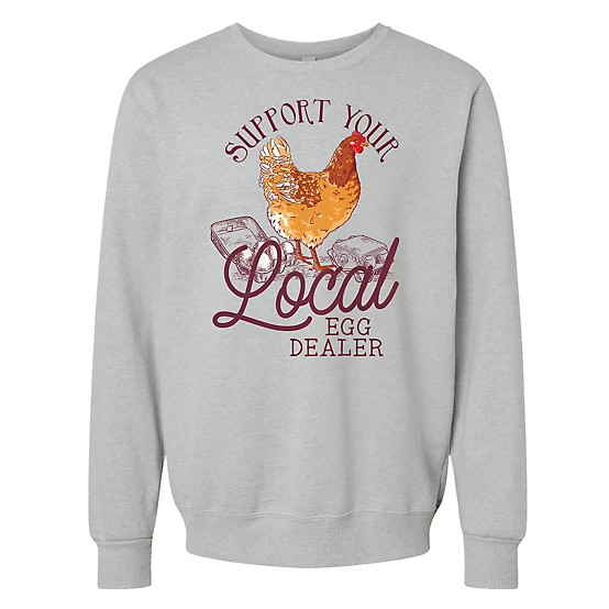 New!Lost Creek  Women's Crewneck Chicken Graphic Sweatshirt | Tractor Supply