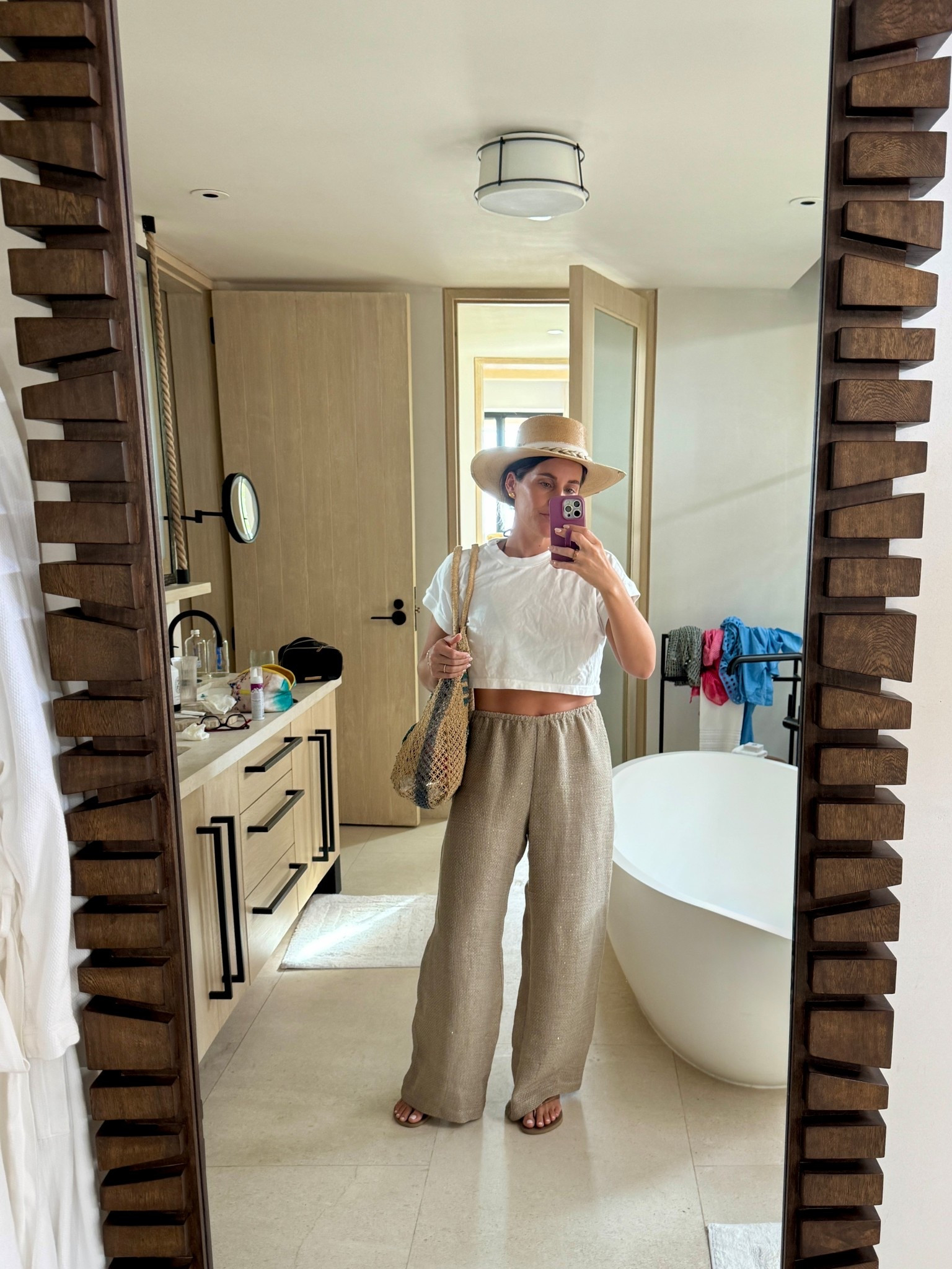 Off to our friends beach! 
Wearing a small in the top and a medium in the pants but they are a little big. Order your true size  

#LTKdayinmylife