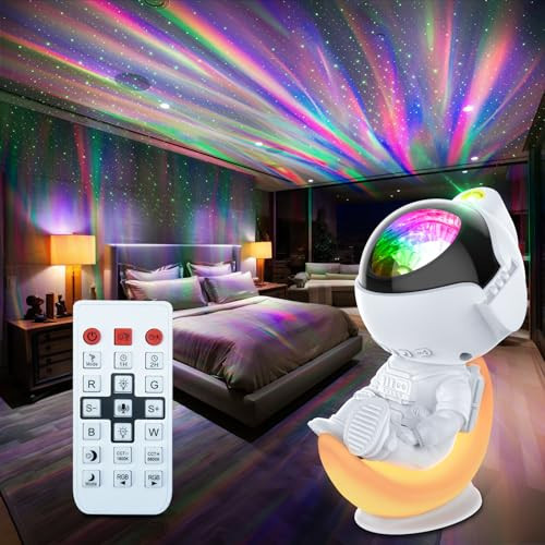 Rossetta Astronaut Projector, Space Projector Galaxy Projector for Bedroom, Star Projector Night Light with Timer and Remote, Kids Adults Room Decor Aesthetic, Gifts for Christmas, Birthdays, White | Amazon (US)