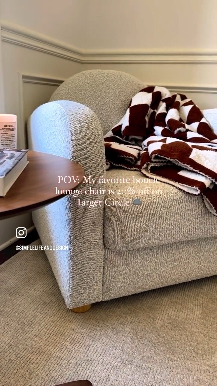 My bouclé chair is 20% off on #targetcircle ☁️

#LTKstyletip #LTKFind #LTKsalealert