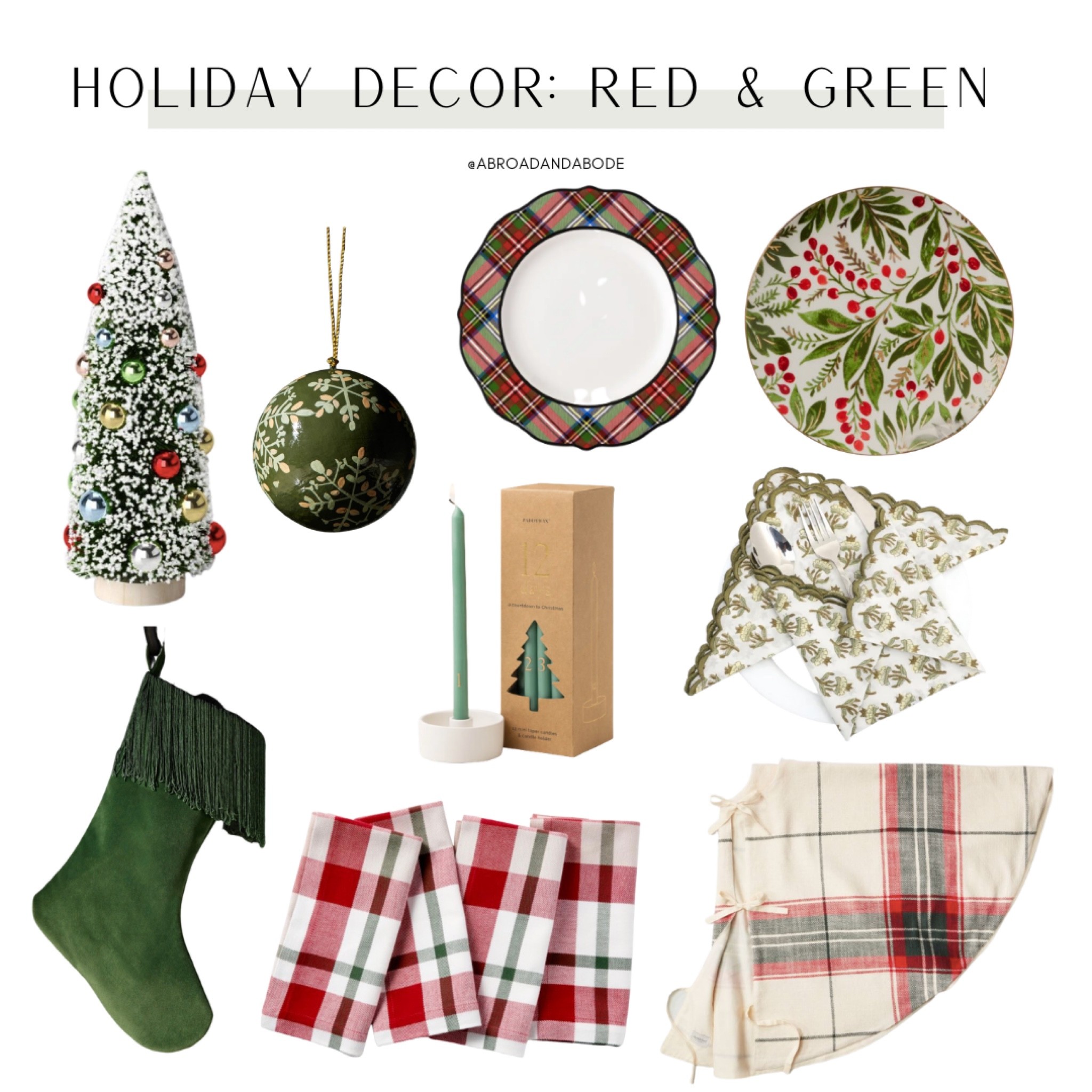 Is red & green your holiday decor style? These finds are for you!

Red and green, holiday decor, Christmas, Christmas home, stocking, Lulu and Georgia, target finds, Christmas tree skirt, kitchen decor, candle, tapered candles, dining table, dinner ware

#LTKhome #LTKunder50 #LTKHoliday