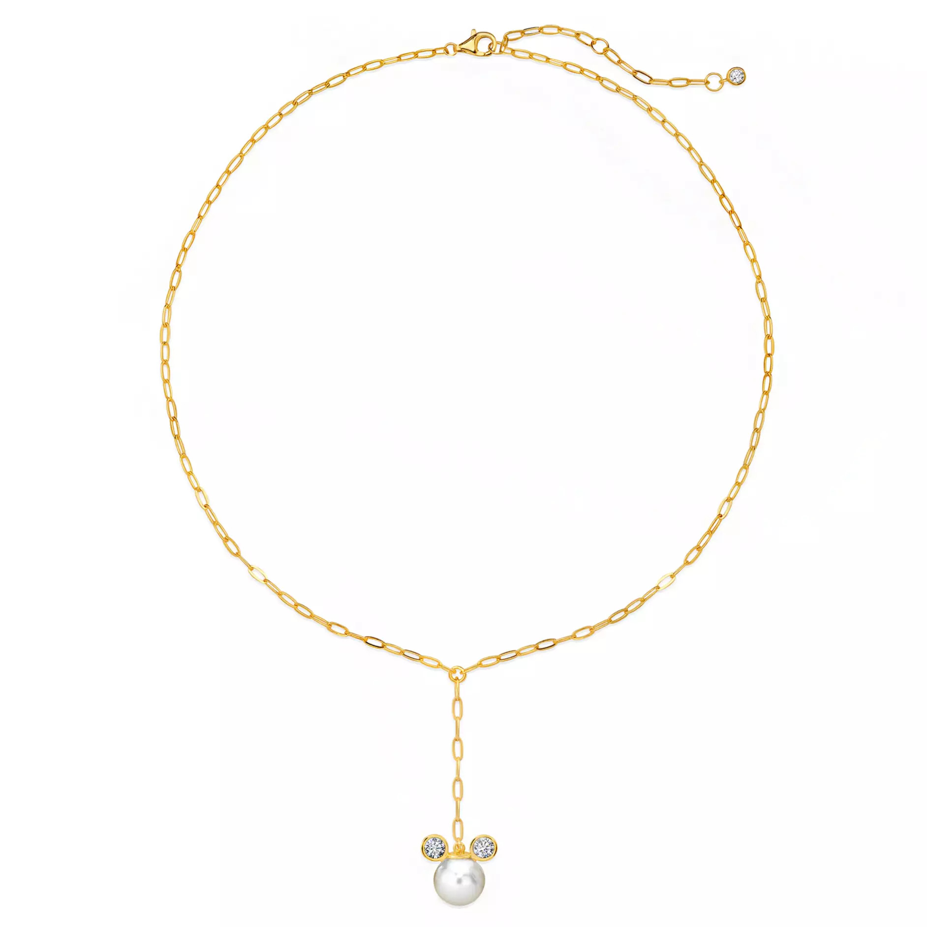Mickey Mouse Icon Pearl Drop Necklace by CRISLU | Disney Store