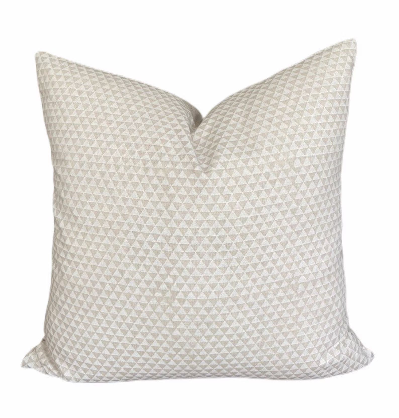 Walter G Textiles Designer Pillows //Huts Chalk Linen // Neutral Decorative PIllows // Tribal Pil... | Etsy (US)