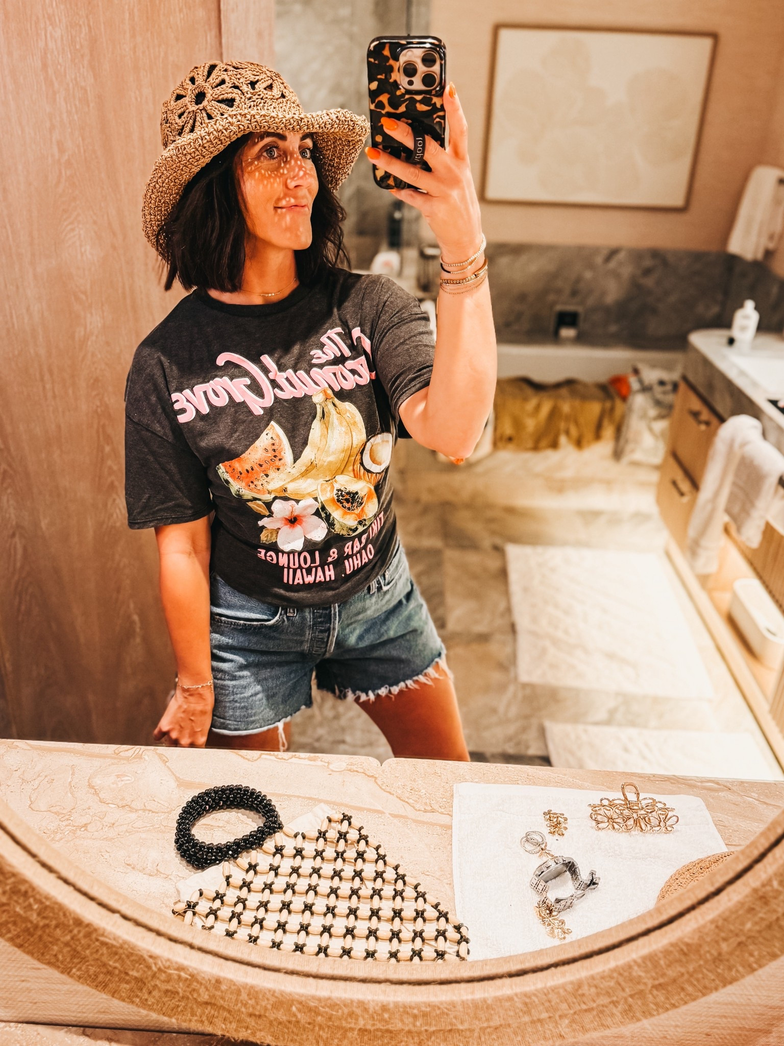 Coconut Grove, Oahu, Hawaii graphic tee!! 🥥🌸🌴

Wearing size XS (and have it tied up in the back)! 

It fits oversized and it’s super soft! Under $10!  🥥🌸🌴￼

#LTKSwim #LTKootd #LTKTravel