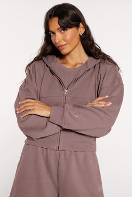 Vintage Fleece Zip Hoodie Iron / M | nuuds