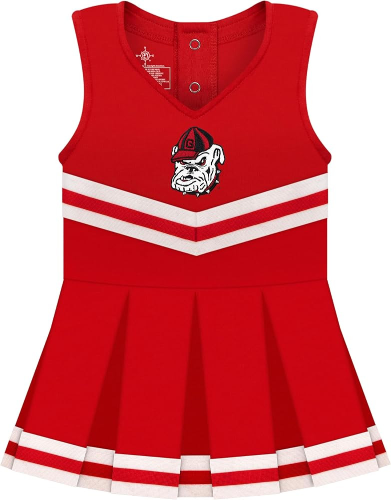 College Baby NCAA Officially Licensed Cheerleader Bodysuit Dress - Team Logo, Multiple Colors, fo... | Amazon (US)