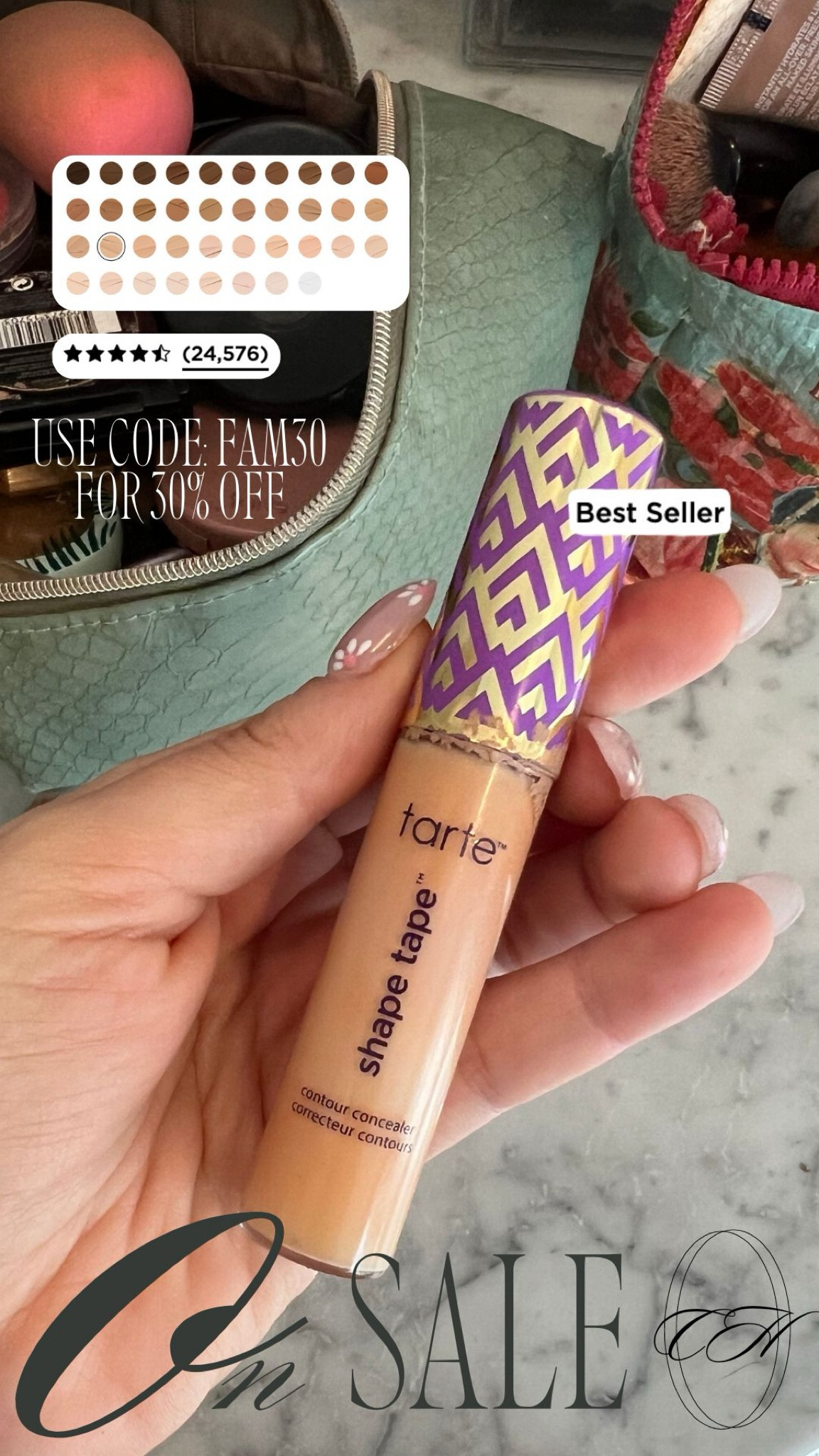 Sale alert🚨‼️🔔 Tarte on sale for 30% using code: FAM30

Tarte cosmetics, Tarte, sale, sale alert, concealer, shape tape, makeup must haves, natural makeup, wedding guest makeup, Caleigh hardy 

#LTKFindsUnder50 #LTKSaleAlert #LTKBeauty