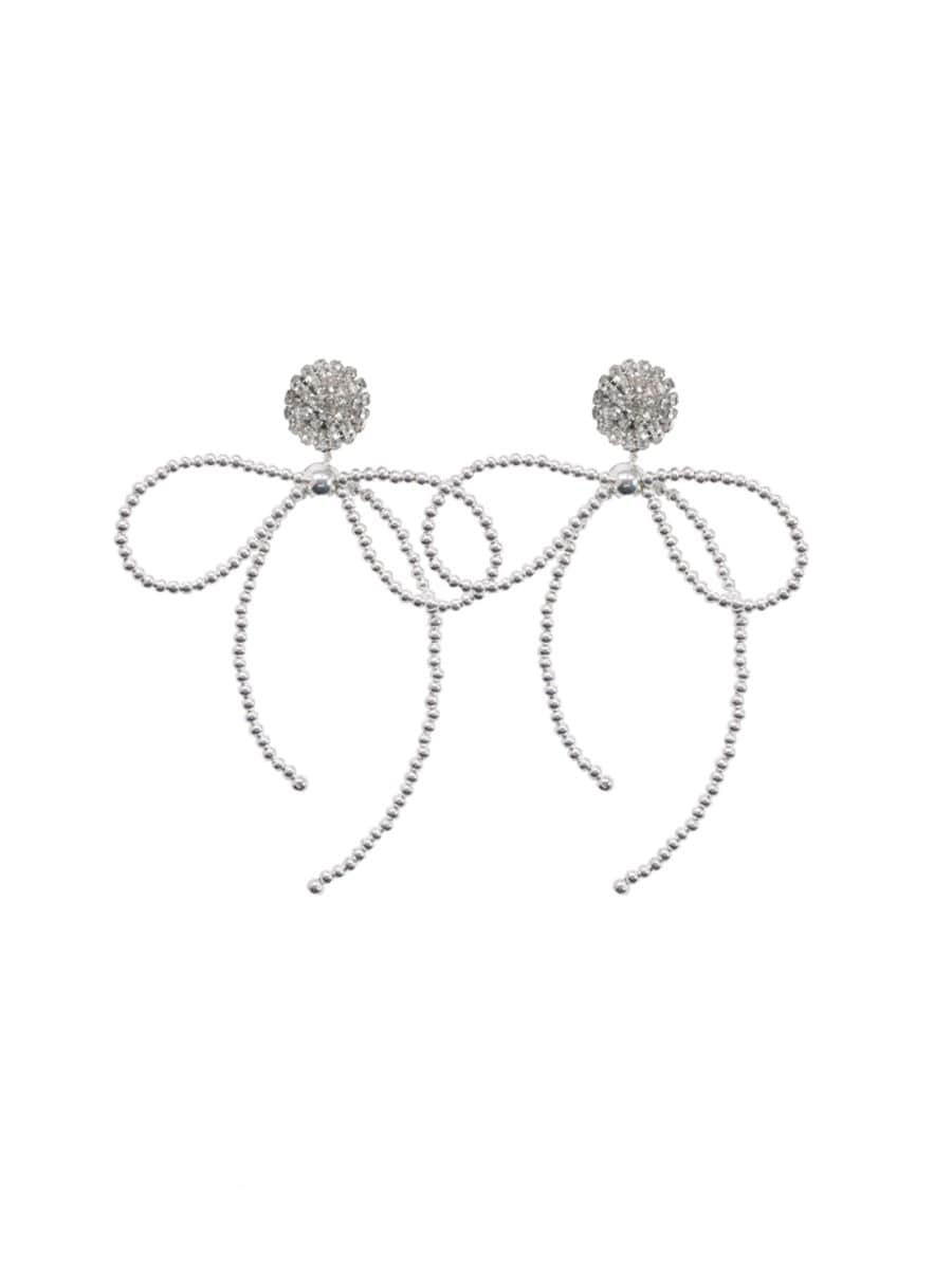 Étoile Lucia Silvertone & Rhinestone Earrings | Saks Fifth Avenue