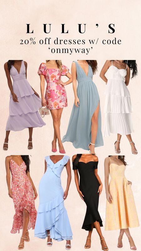 20% off dresses at Lulu’s with code ‘onmyway’. They have the best wedding guest dresses with so many styles and prints to choose from! 

#LTKsalealert #LTKSeasonal #LTKwedding