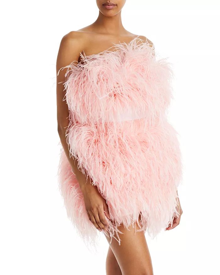 Strapless Feather Mini Dress | Bloomingdale's (US)