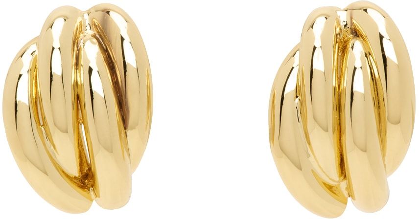 ANINE BING - Gold Knot Earrings | SSENSE