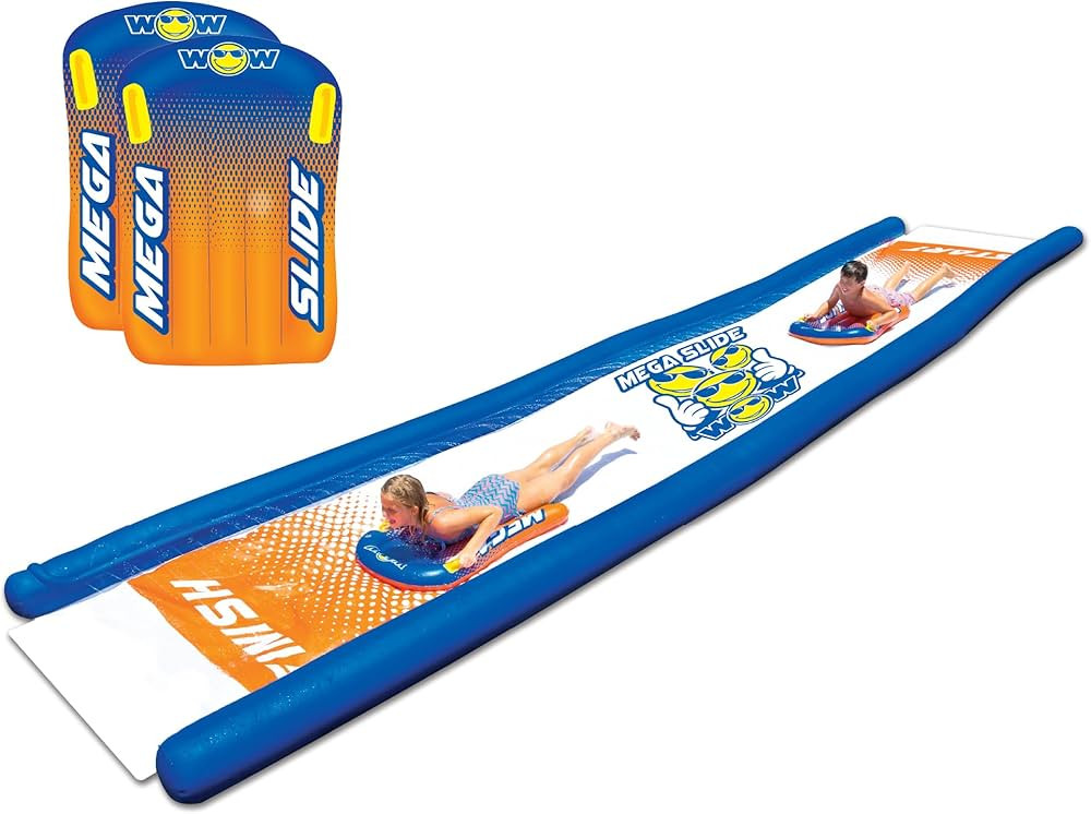 Wow Sports Mega Slide, Slip and Slide for Adults and Kids, Giant Backyard Waterslide with Sprinkl... | Amazon (US)