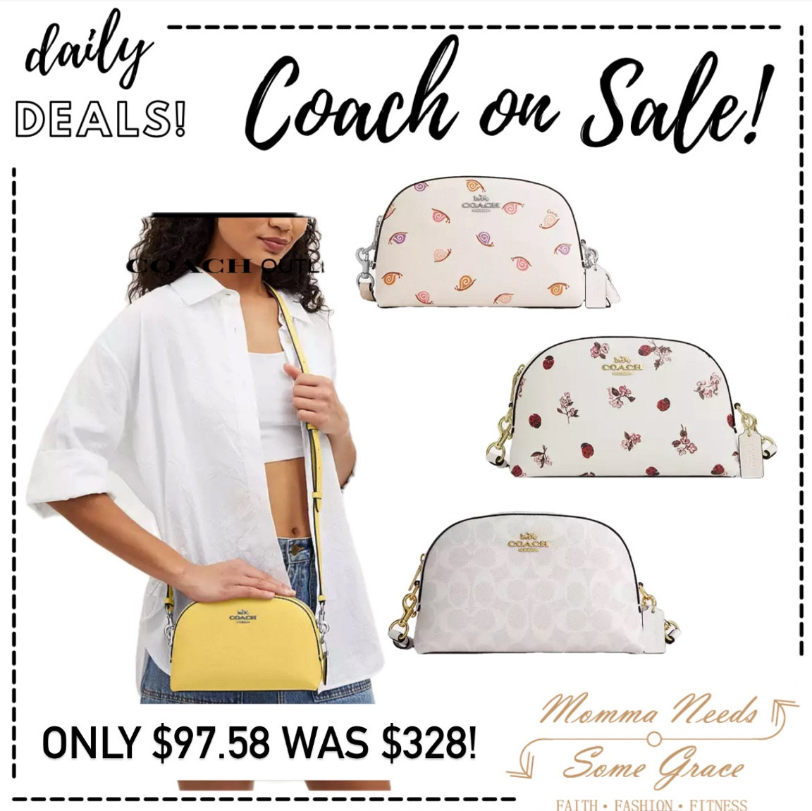 Coach crossbody under $100 with a limited time extra 15% off! 

#LTKFindsUnder100 #LTKSummerSales #LTKItBag