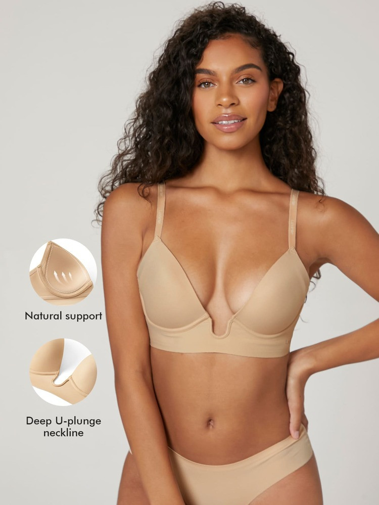 Luvlette U-Plunge Backless Seamless Bra for Night Out Dress | SHEIN