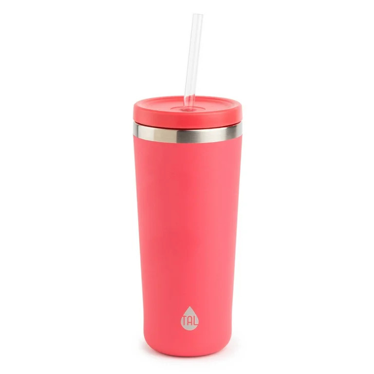 TAL Stainless Steel Ranger Straw Tumbler 24 fl oz, Pink | Walmart (US)