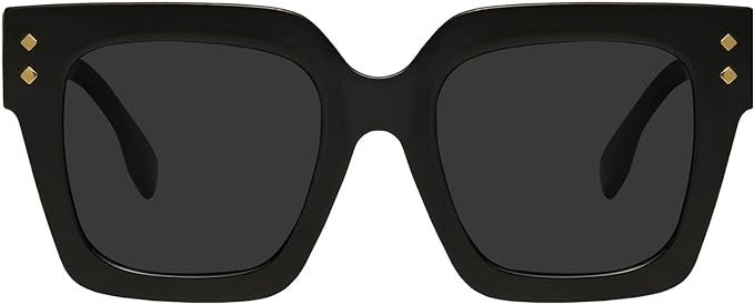 mosanana Retro Oversized Square Sunglasses for Women Trendy Fashion Big Frame Polarized Shades MS... | Amazon (US)