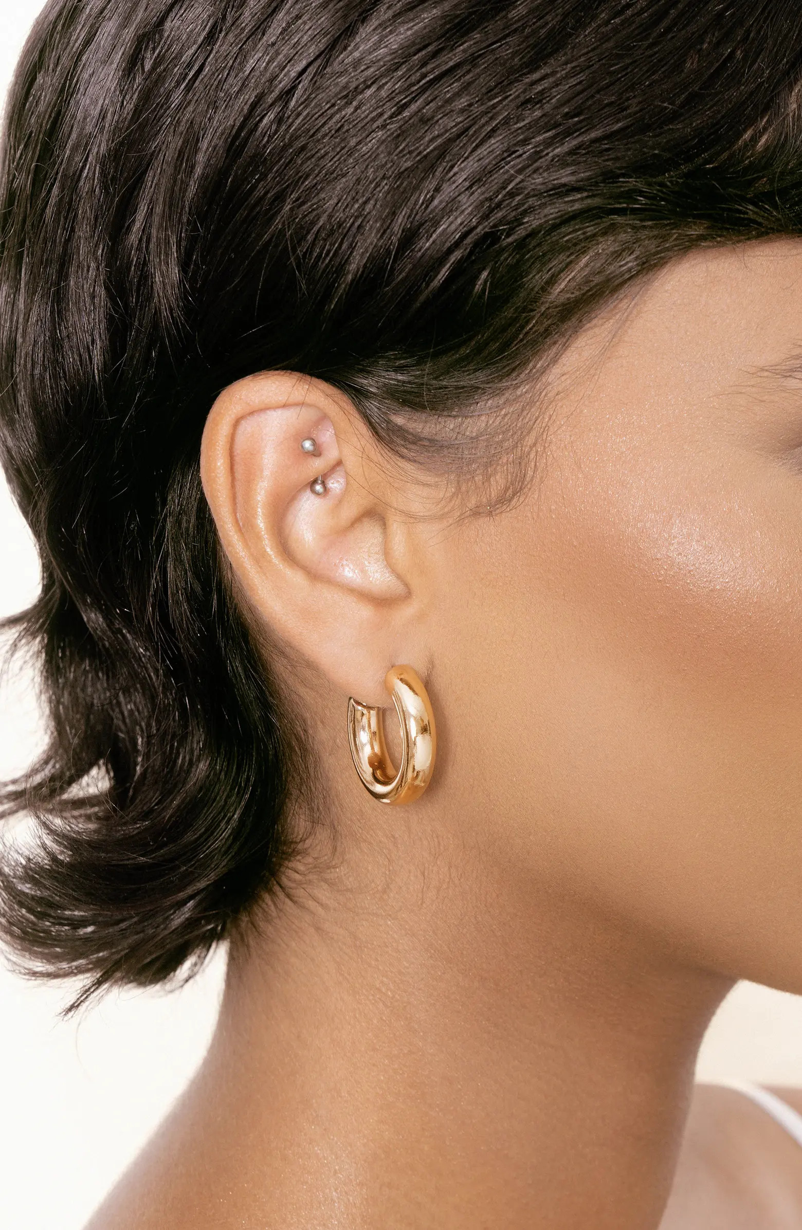 Ettika Small Thick Classic Hoop Earrings | Nordstrom | Nordstrom