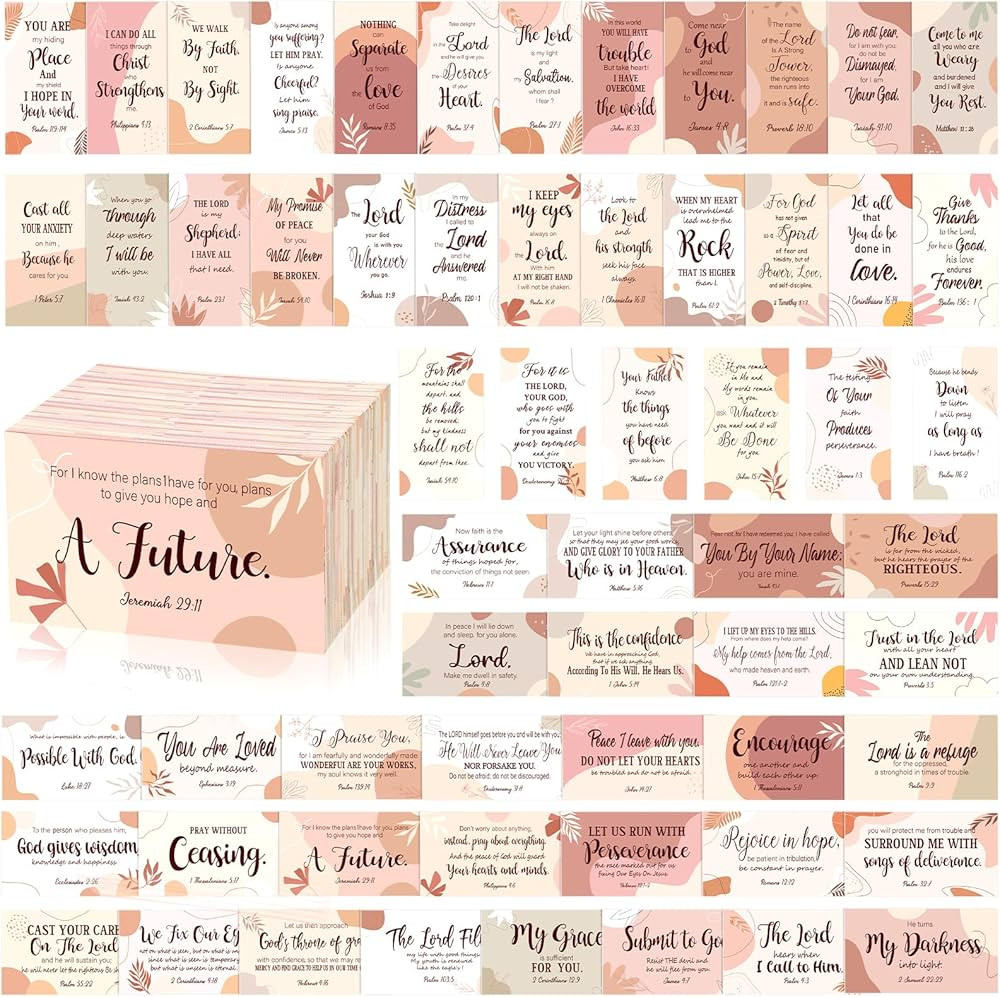 Estune 480 Pcs Bible Verse Cards with Full Scripture Encouraging Prayer Cards Inspirational Scrip... | Amazon (US)