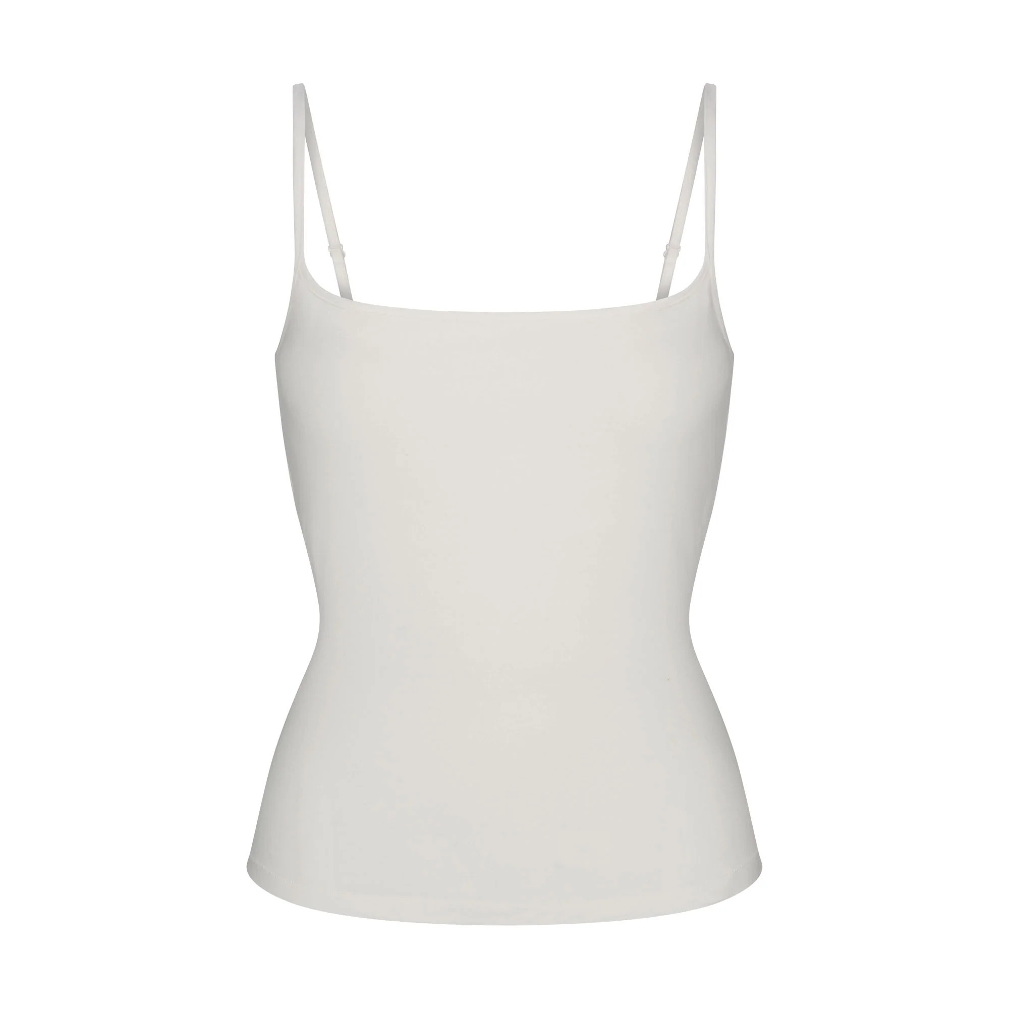 SKIMS Scoop Neck Cami Top | White | 4XL | Cotton Jersey | SKIMS (US)