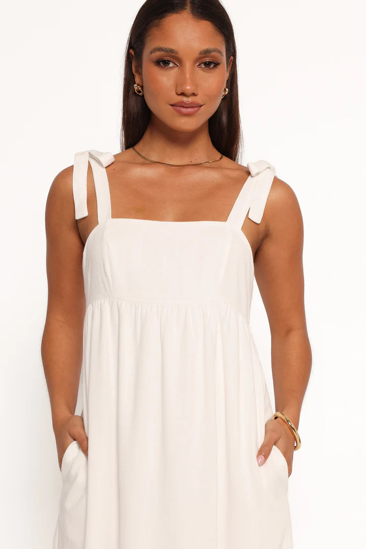 Edison Midi Dress - White | Petal & Pup (US)