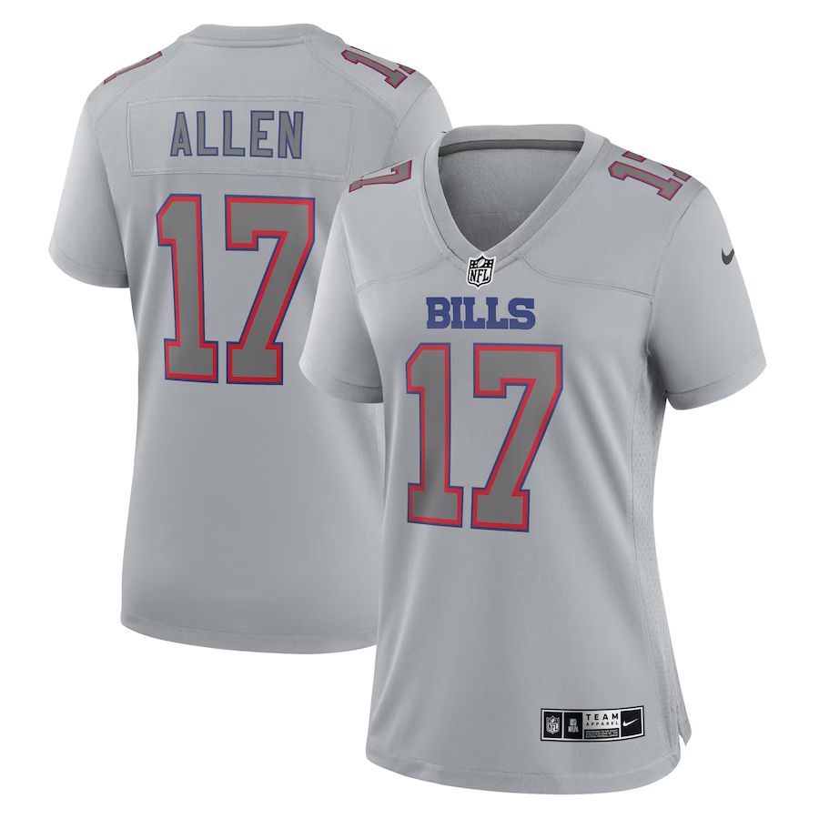 Women's Buffalo Bills Josh Allen Nike Gray Atmosphere Fashion Game Jersey | NFL Shop