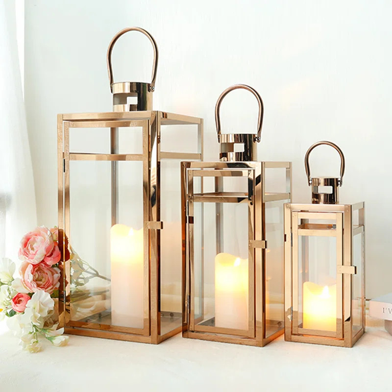 Stainless Steel Tabletop Lantern | Wayfair North America
