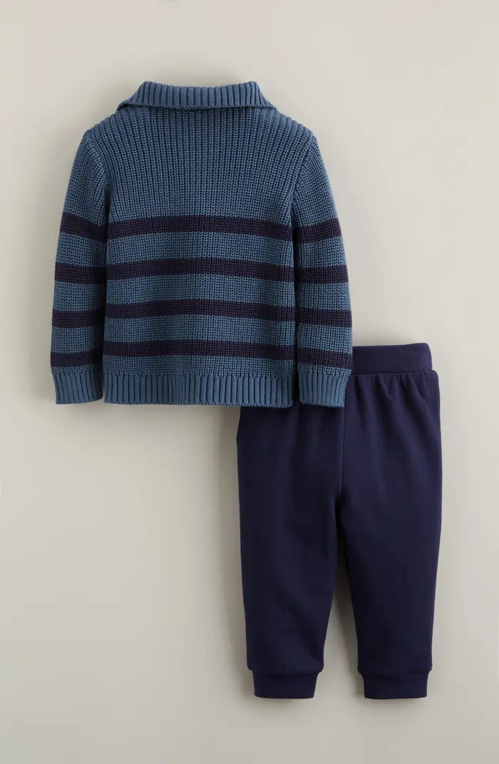 Nordstrom Stripe Quarter Zip Sweater & Joggers Set | Nordstrom | Nordstrom